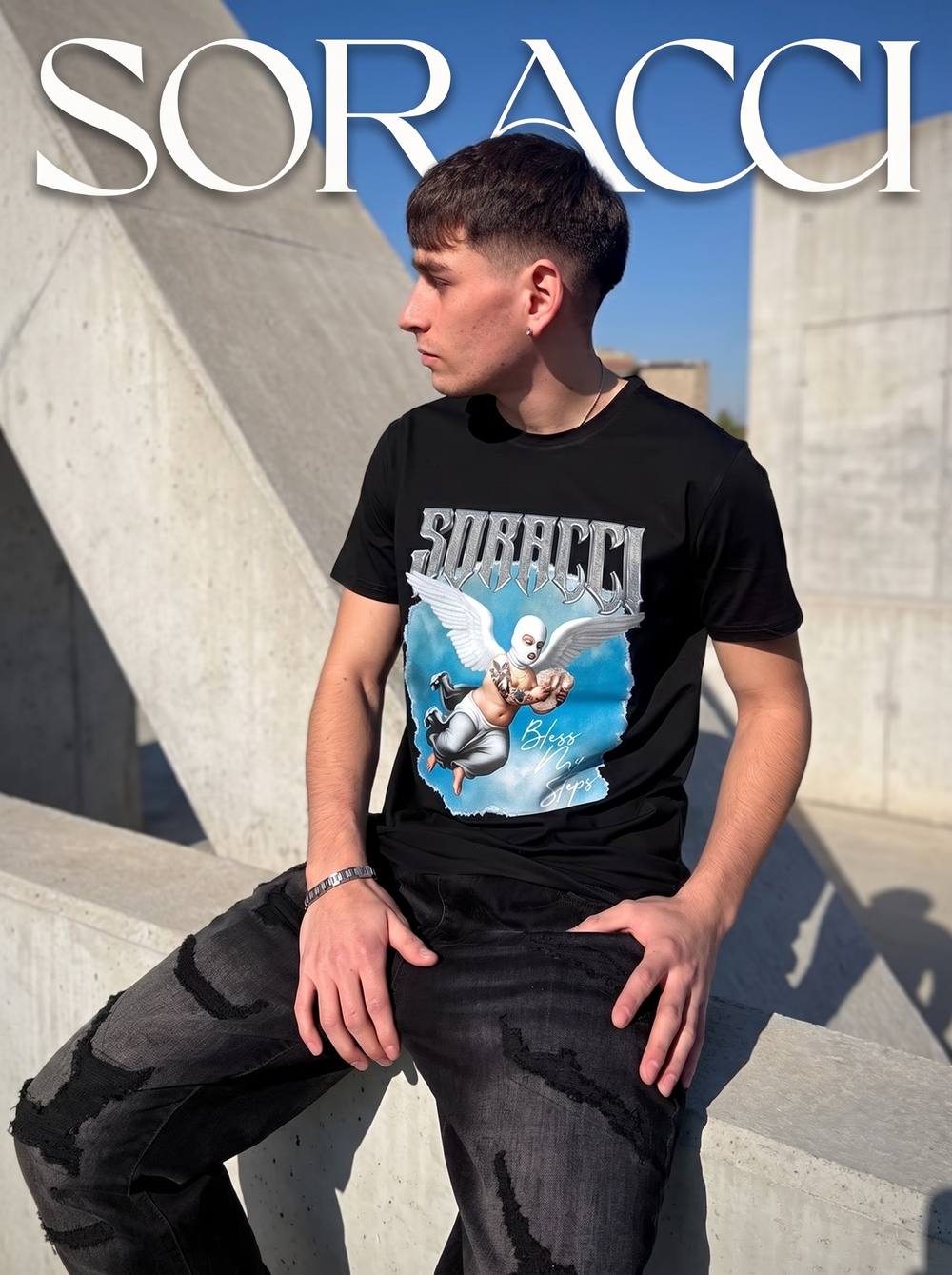 Polera Soracci “BLESS MY STEPS”