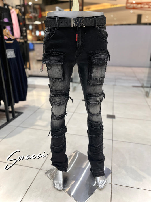 Jeans MSTAR estilo cargo