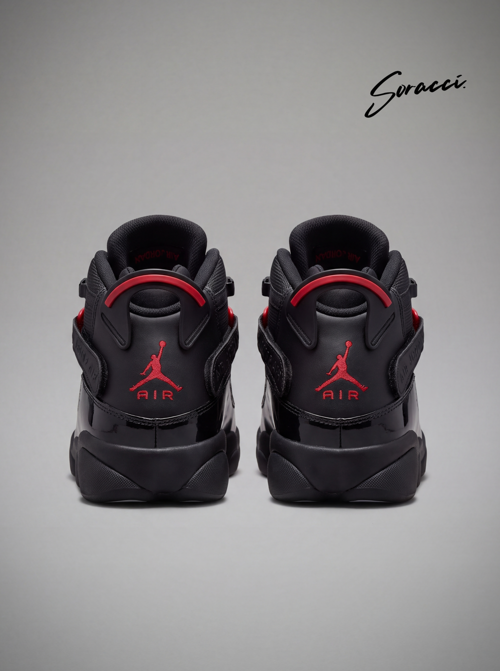 Zapatillas Jordan Six Rings Anthracite Fire Red